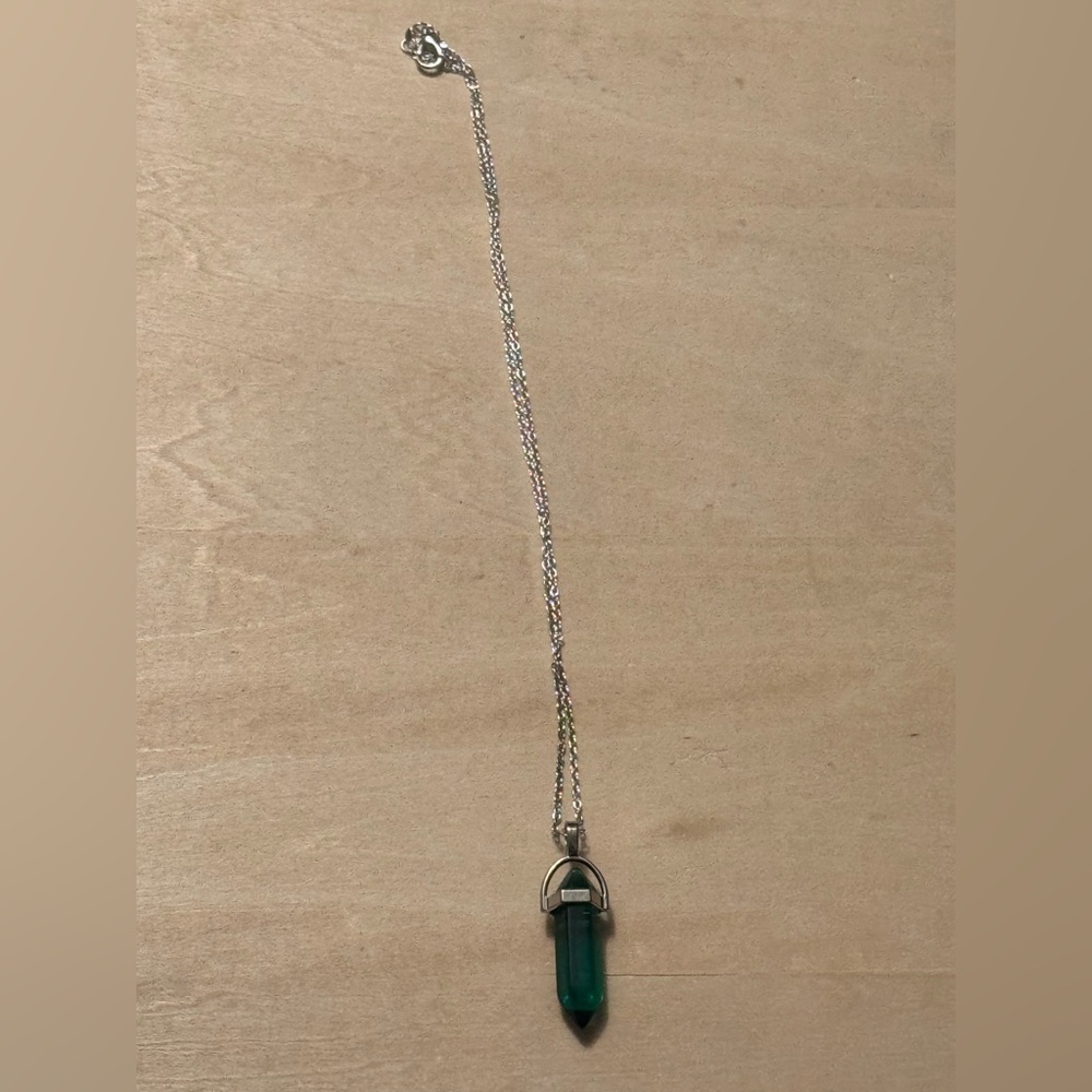 Emerald style necklace